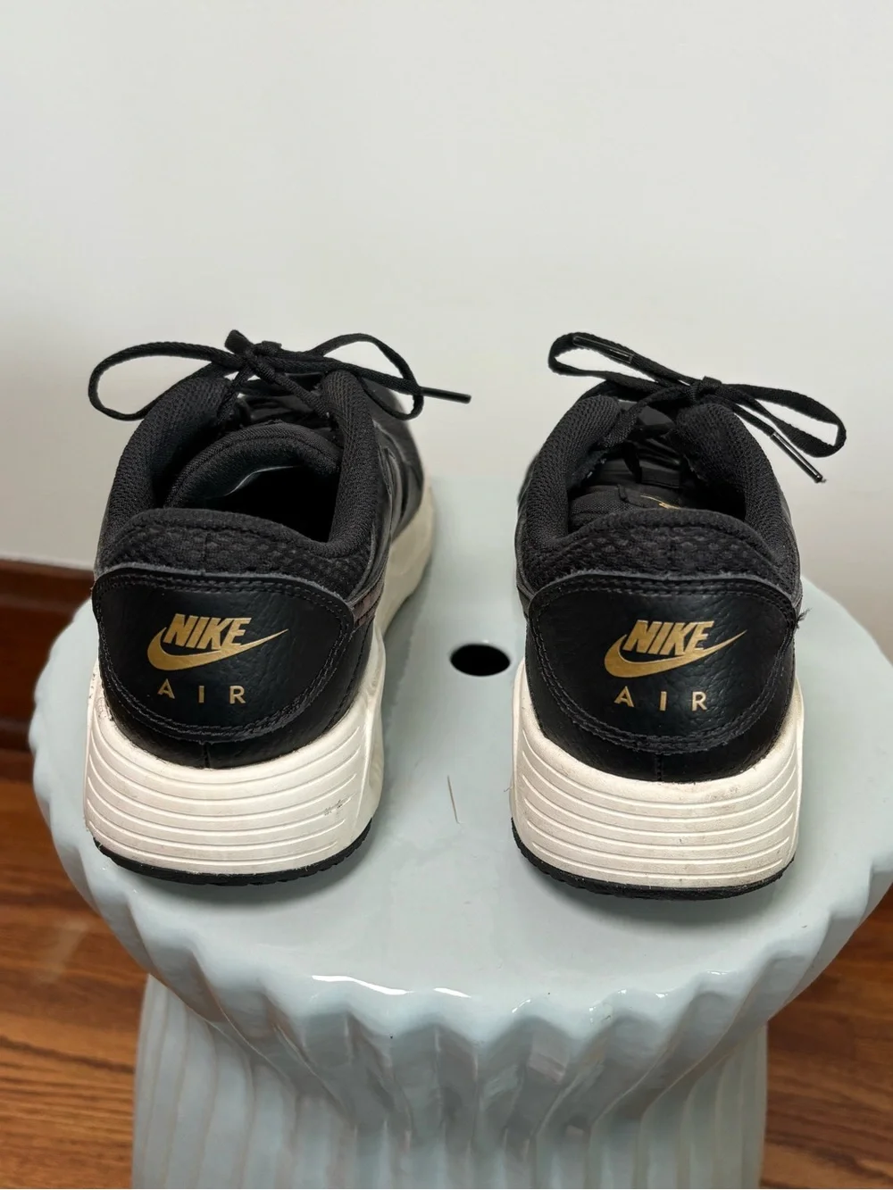 Nike Women's Air Max Sneakers - Black with Brown Leopard - Size 7.5